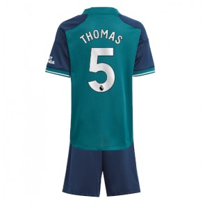 Arsenal Thomas Partey #5 Koszulka Trzecich Dziecięca 2023-24 Krótki Rękaw (+ Krótkie spodenki)